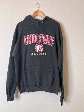 Champion Chico State University Men's Gray Sweatshirt Hoodie Large New
